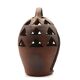 Impressive ceramic candlestick lantern, 1970s stoneware.