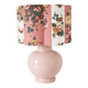 Vintage table lamp in powder pink ceramic – Unique edition