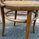 Vintage curved wooden bistro chair