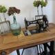 Restored old sewing machine