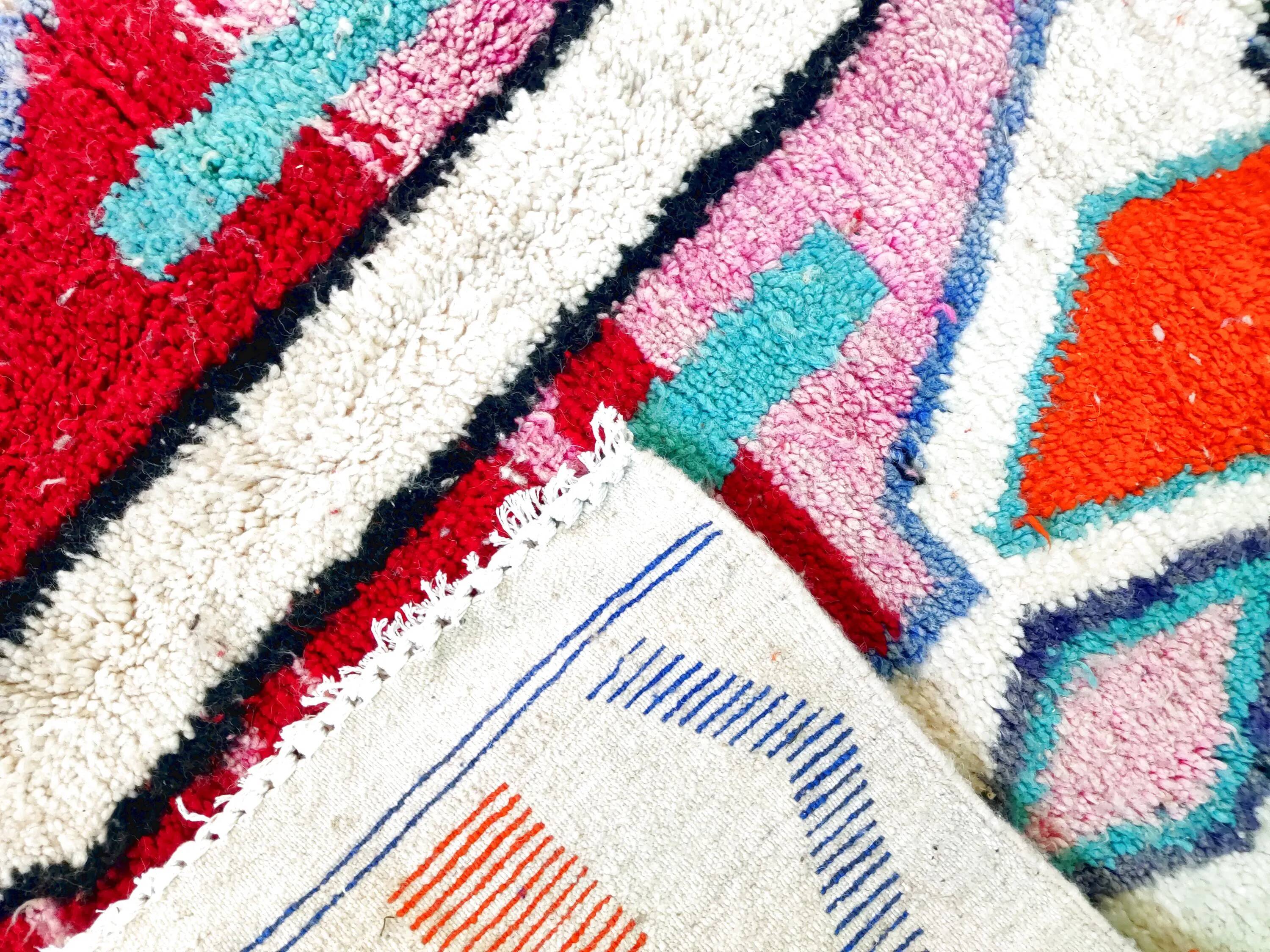 Handmade Moroccan rug in wool 3 x 2 m