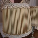 Pair of vintage brass bedside lamps