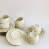 Vintage speckled stoneware coffee cups