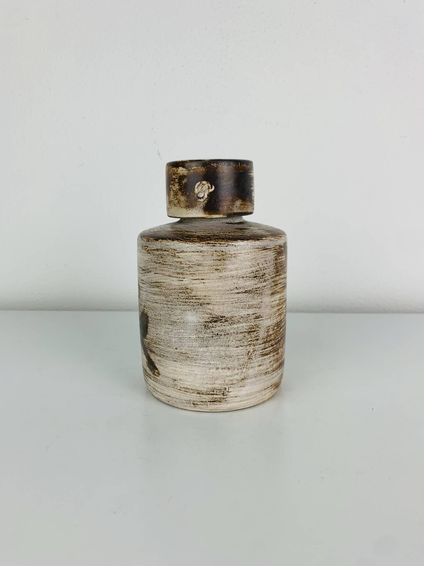 Ceramic bottle by Henri Cimal, Galerie de la Courtine, 1960s