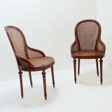 Pair of mahogany armchairs, Louis XVI style – Early 20th century