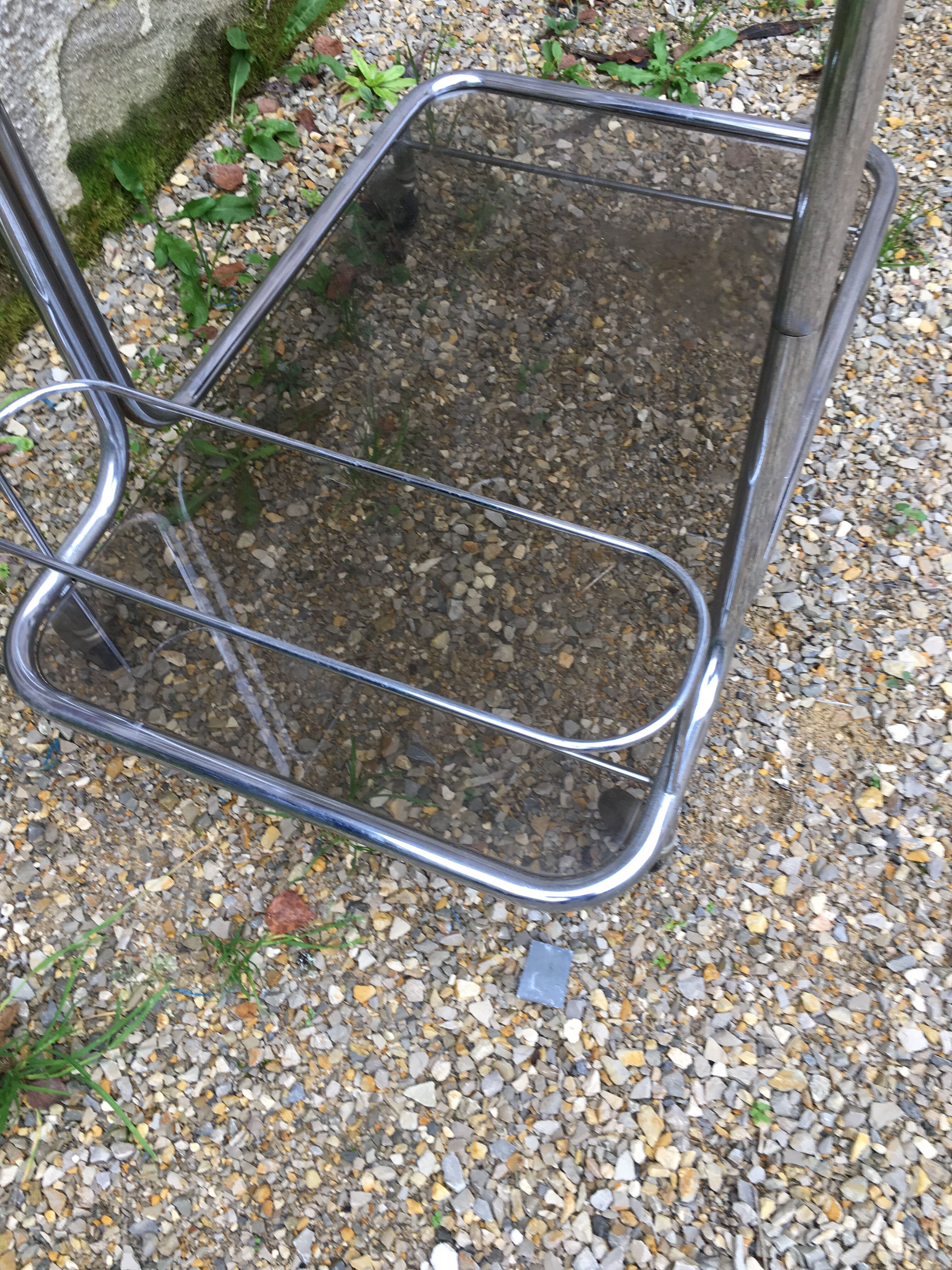 Vintage wheel bar trolley