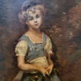 Oil on canvas to the girl