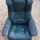 Fauteuil vintage ekornes cuir vert