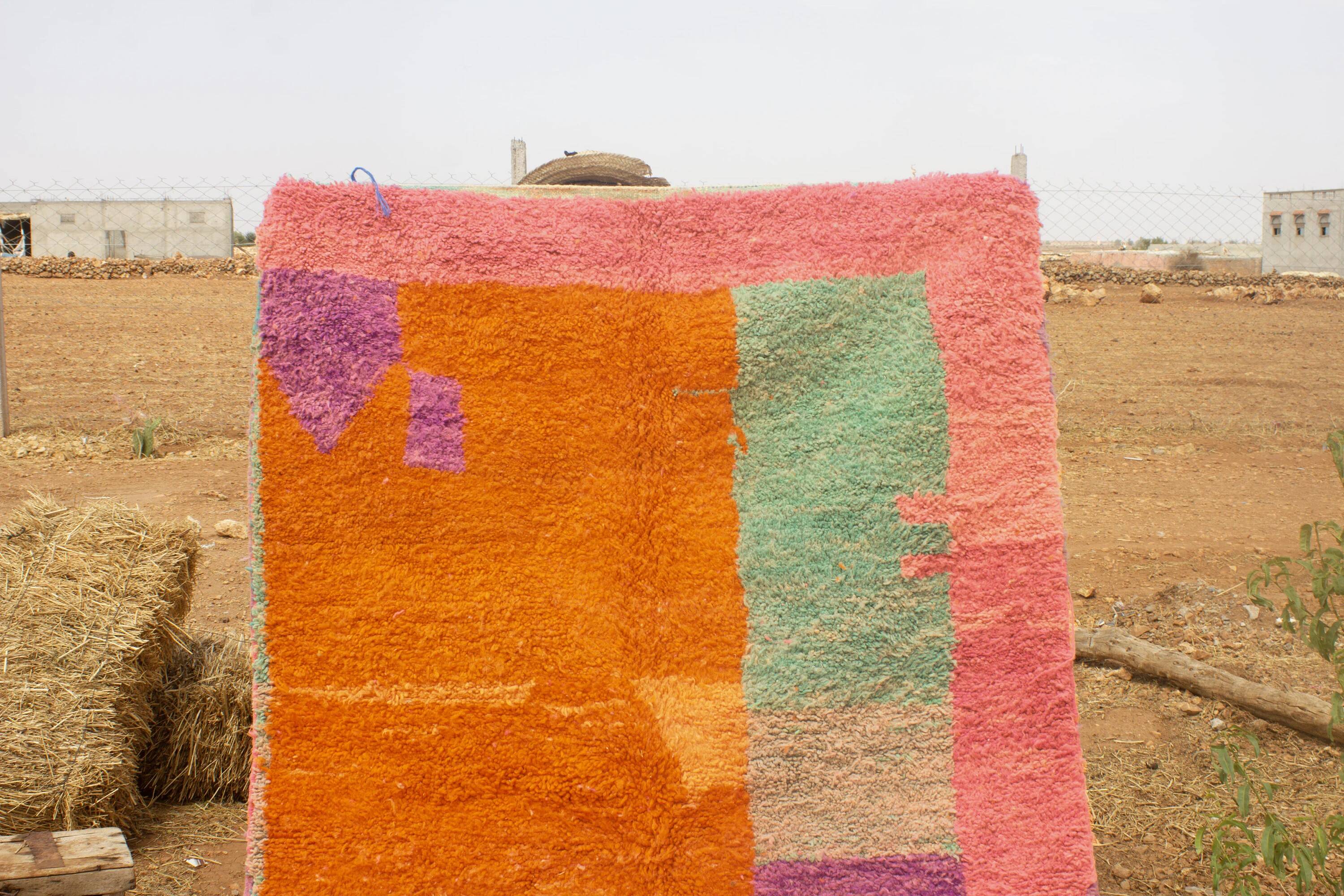 Handmade traditional carpet 250cm x 150cm Moroccan