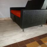 In 1960 convertible leatherette seat