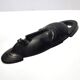 African mask smiling head in ebony wood sculpture africa 20x7cm