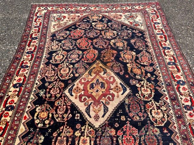 Antique kashkuli qashqai / Southwestern Persian carpet circa 1900