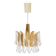 Palwa ceiling light by Palme & Walter, gilded brass and glass, Germany, 1970s.