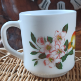 Vintage Lotus and Apple Arcopal Mugs