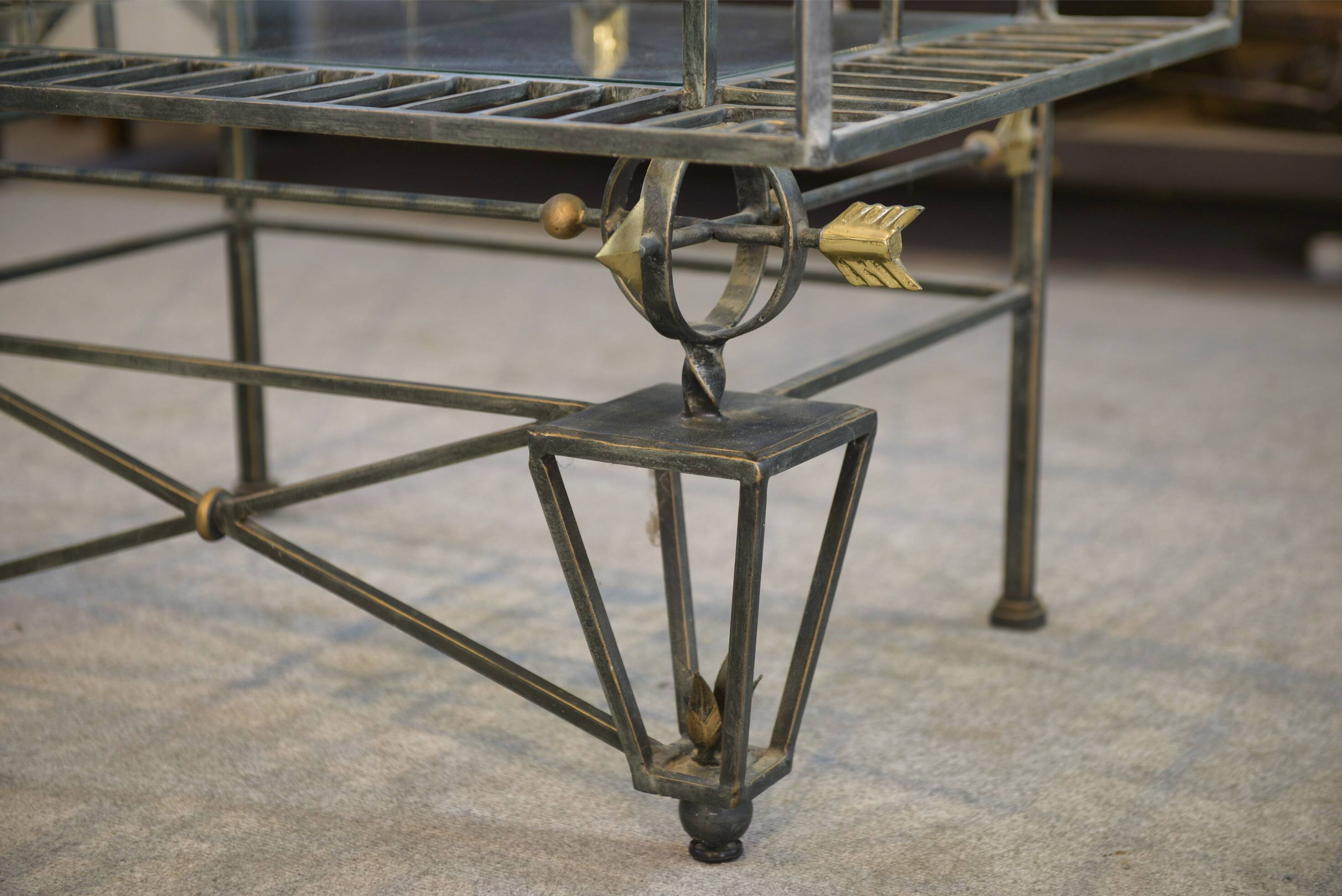 Wrought iron shelf 1950s