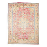 9x12 Pale Red & Cream Classic Persian Rug, 279x374Cm