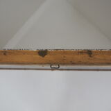 Antique mirror with wood frame