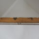 Antique mirror with wood frame