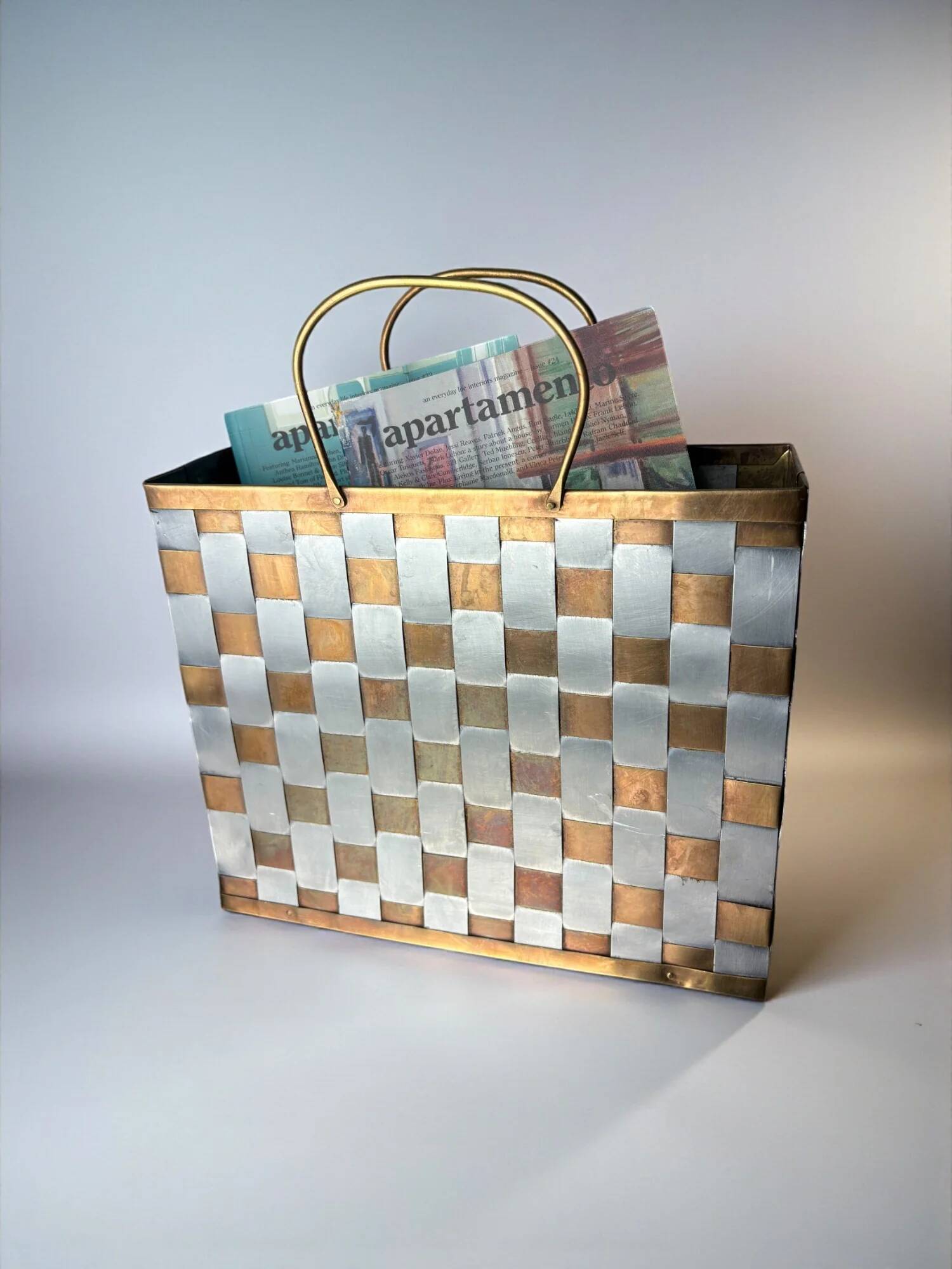 Paul Evans style magazine rack, 1970s, Italy