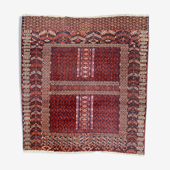 19th century Afghan Hatchlou tribal antique rug 131x140 cm