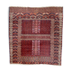 19th century Afghan Hatchlou tribal antique rug 131x140 cm