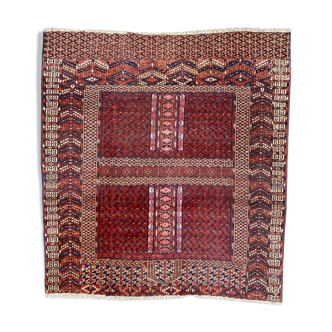 19th century Afghan Hatchlou tribal antique rug 131x140 cm