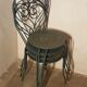 Set de 4 chaises métal