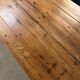 English farmhouse table in solid pine from the late 19th century, L187cm.
