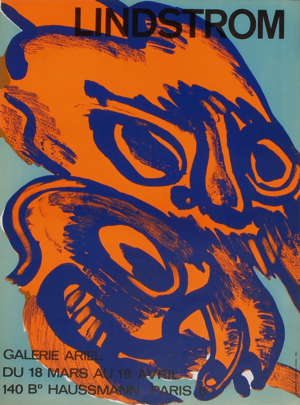 Poster Bengt Lindstrom 1968