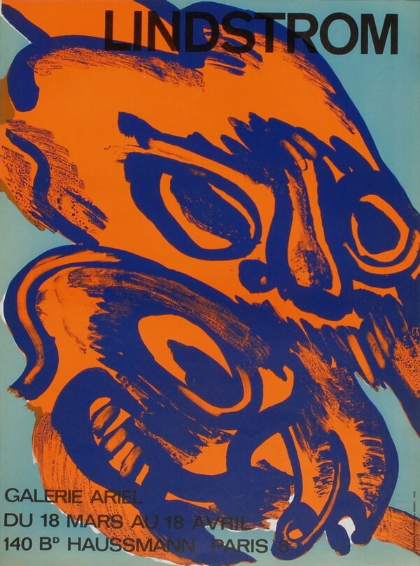 Affiche Bengt Lindstrom 1968