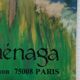 Affiche originale exposition Bardone galerie Taménaga Paris 1988