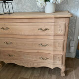 Louis XV chest of drawers in solid cherry wood