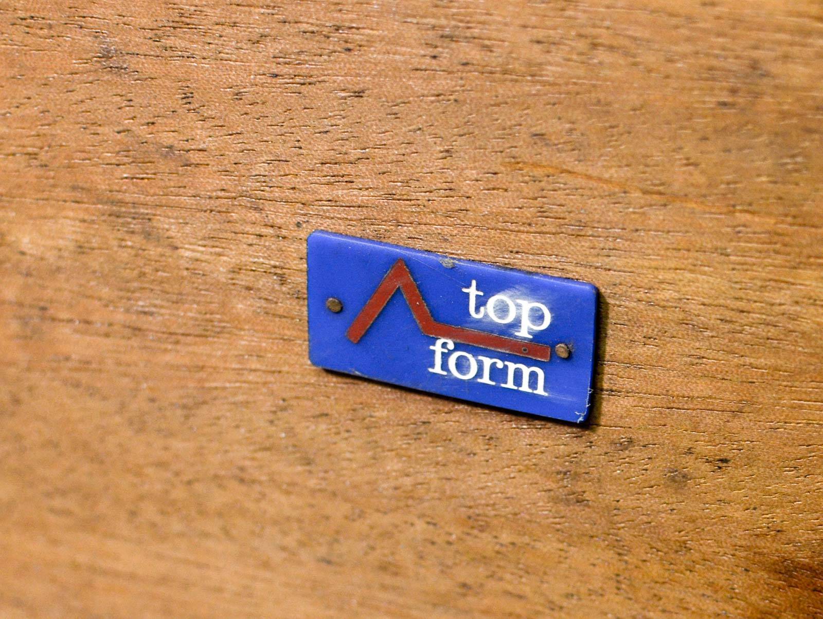 Large Fristho Dutch Design Rosewood Coffee Table for Topform, 1970s