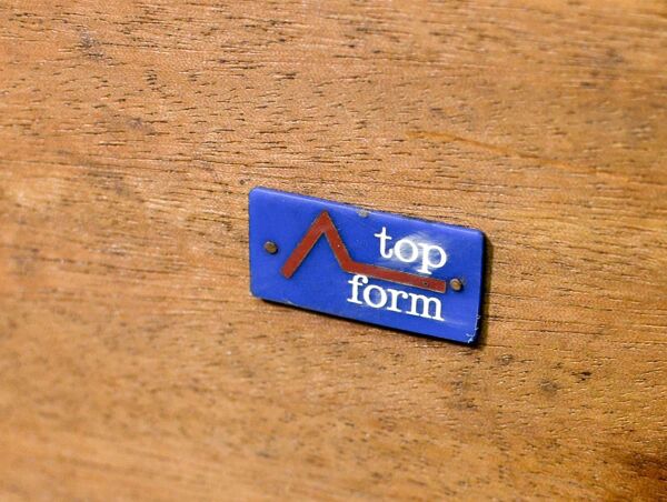 Grande table basse en palissandre Fristho, design hollandais, pour Topform, années 1970