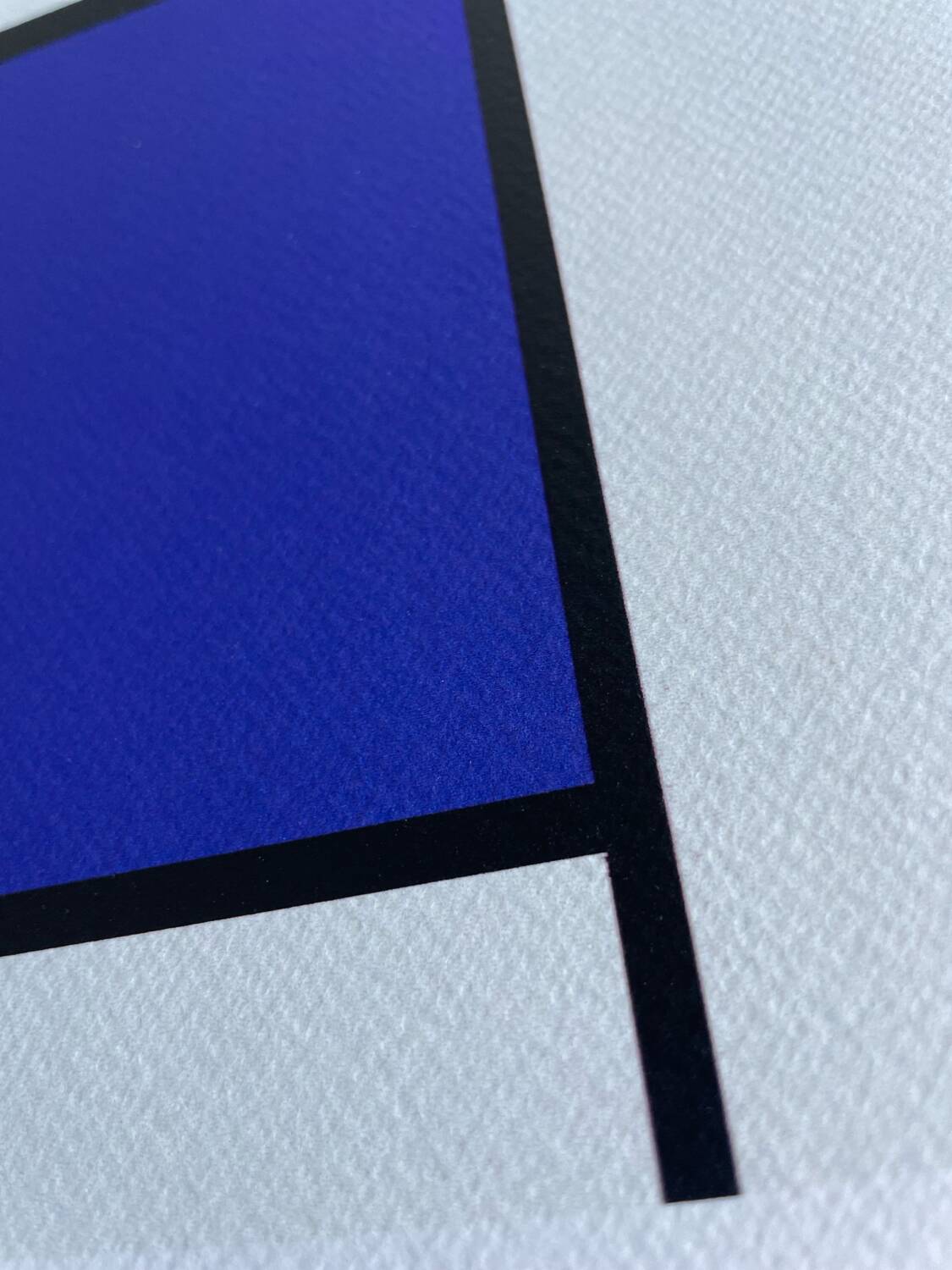 Piet Modrian (1872-1944), Composition with Blue, 1935, Copyright MondrianHoltzman Trust, Printed in Italy