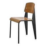 Vintage French Mid Century Jean Prouvé Metropole Standard Chair, 1950s