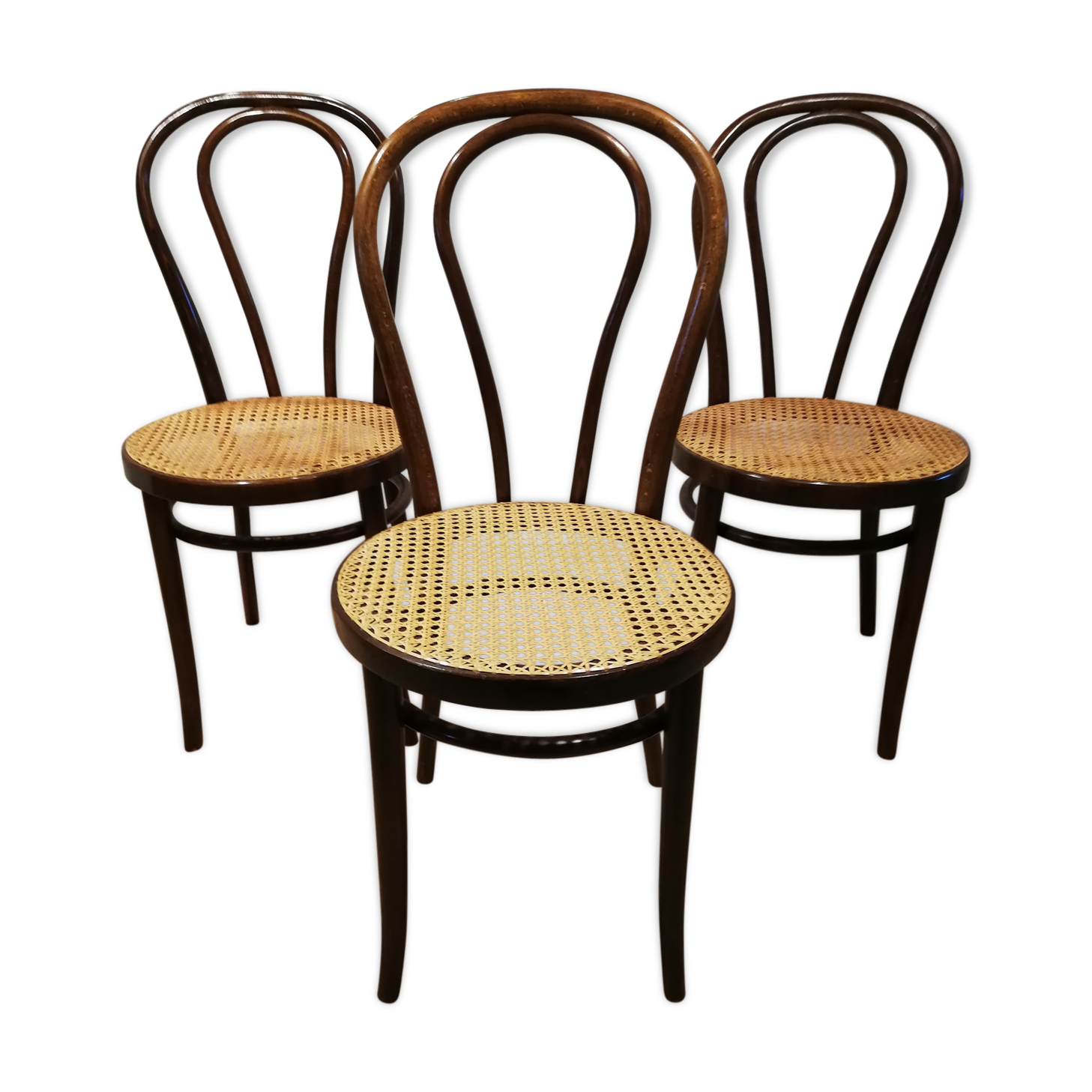 Lot of three bistro chairs