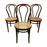 Lot de trois chaises bistrot