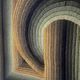 Patrice Allard, Kinetic Tapestry Painting, Vasarely School, Circa 1970