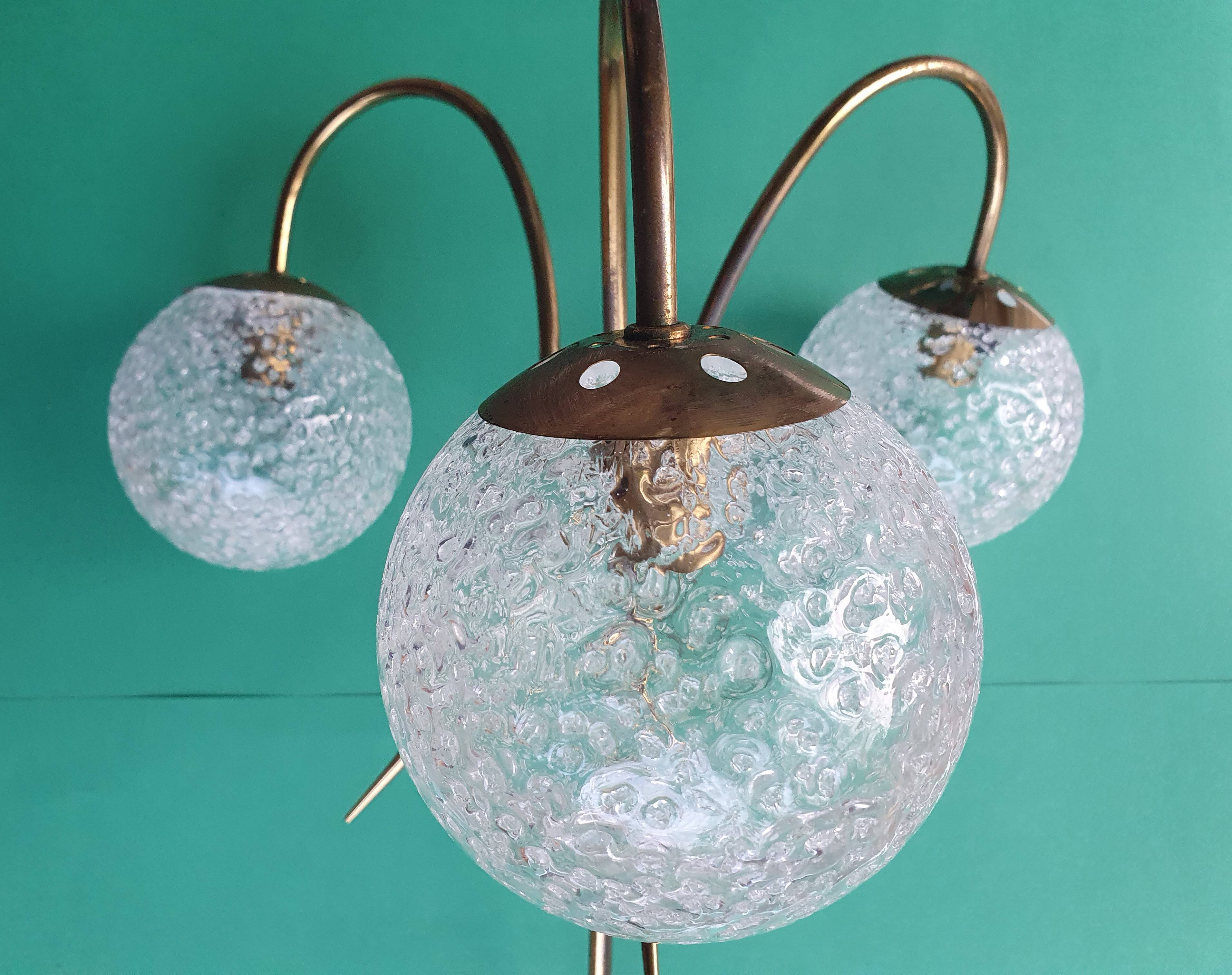 Vintage three-light chandelier