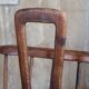 Brutalist wooden magazine holder, folk art, 50s