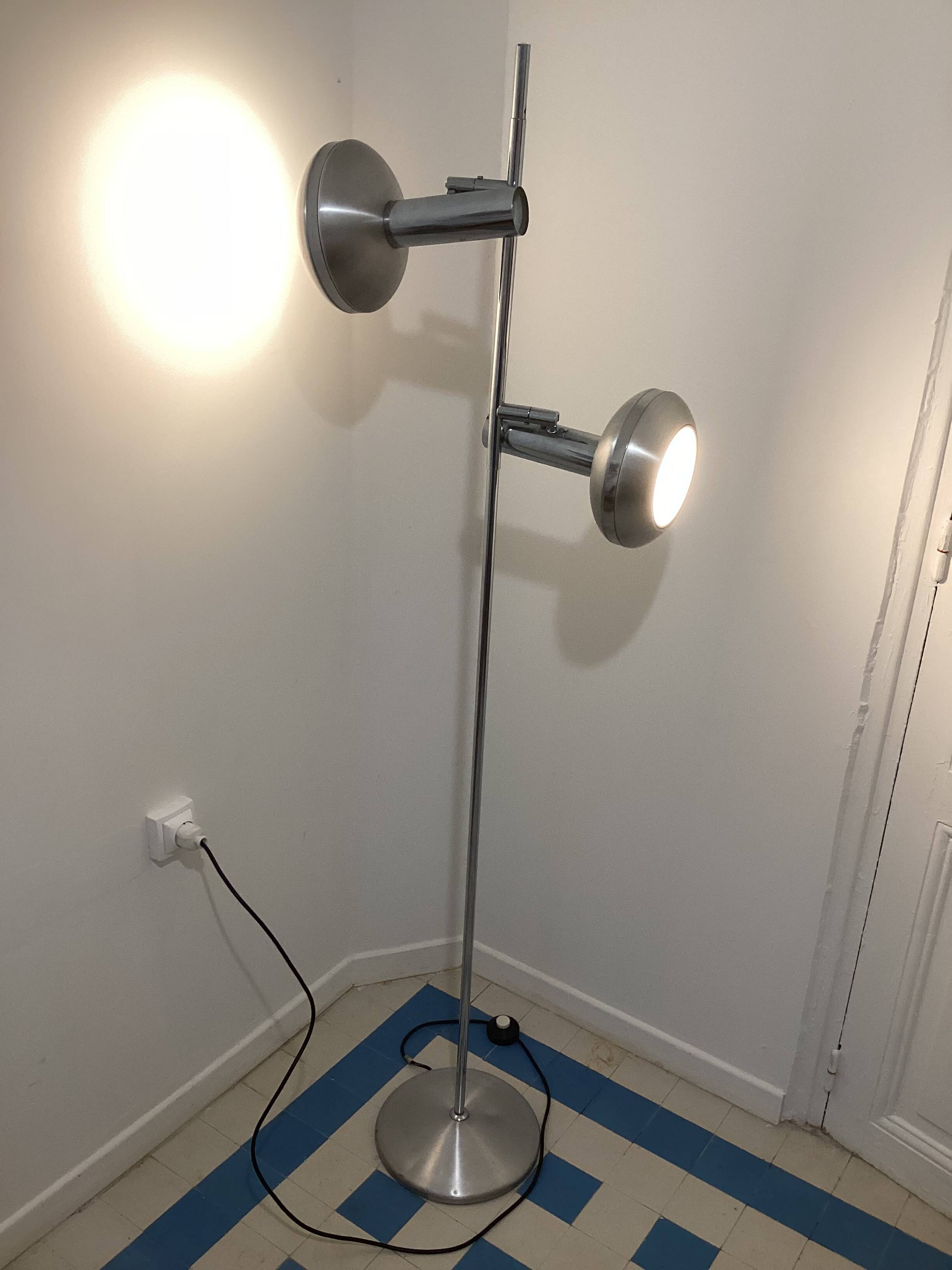 Vintage floor lamp 1970, signed OMI