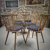 Lot of 6 bistro bar chairs from the 1960s