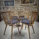 Lot of 6 bistro bar chairs from the 1960s