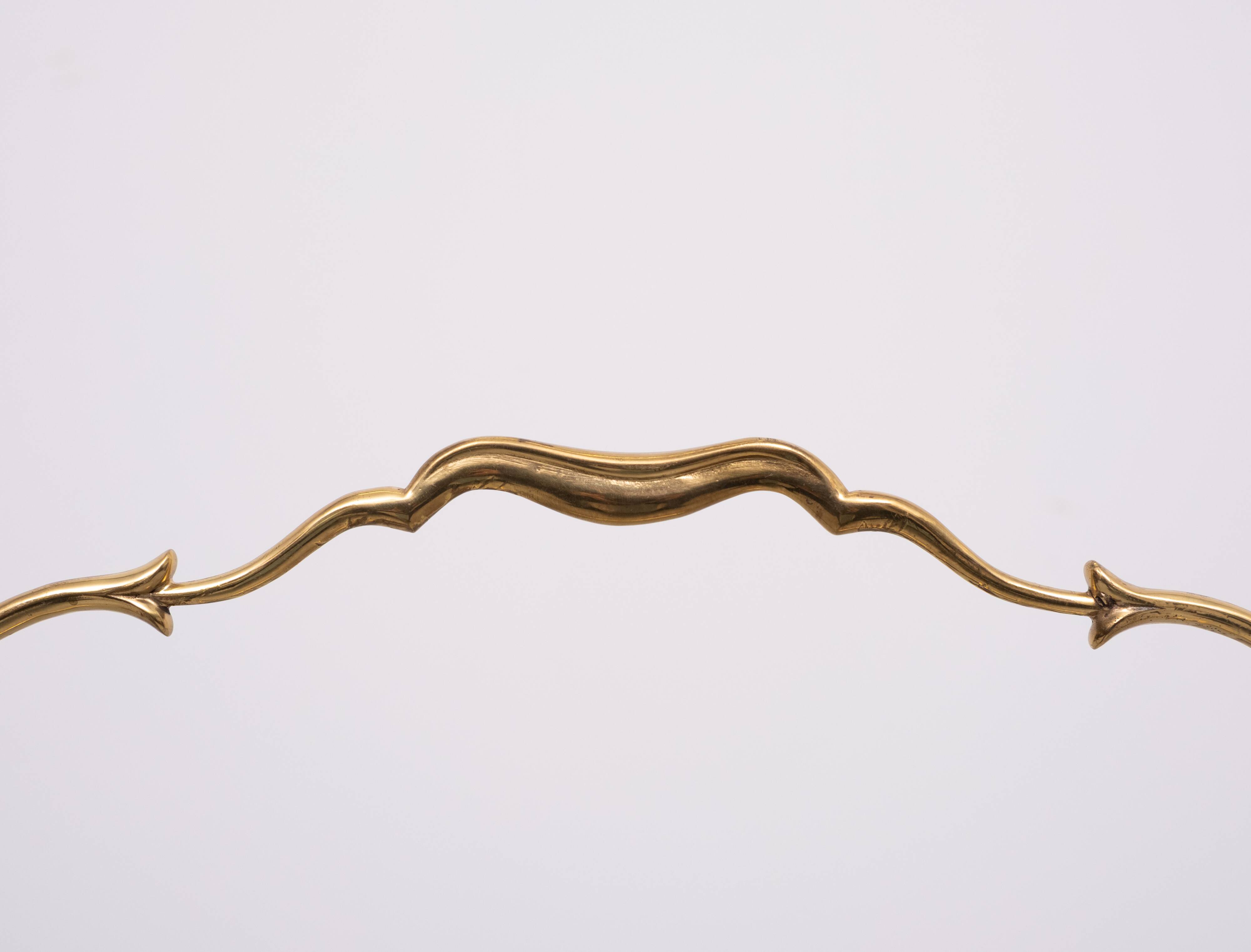 Brass Magazine holder Maison Baguès 1950s France