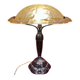 Vintage Art Nouveau lamp signed "Degué", from the 1920s