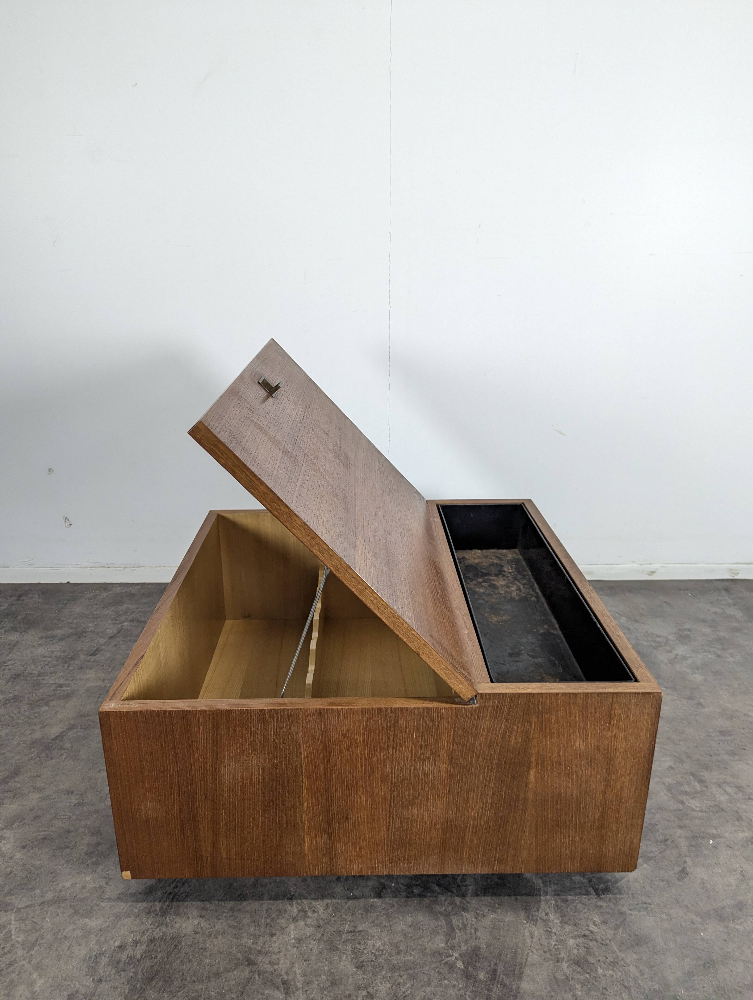 Bout de canapé Bar scandinave en teck