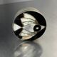 Abalone shell & alpaca silver fish box, Mexico, 1970s