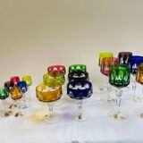 Set of 16 lead crystal glasses from the Nachtmann company from the 1960s, Antika series