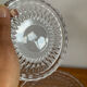 Ensemble cristal Val St Lambert plateau et 2 dessous de bouteille 